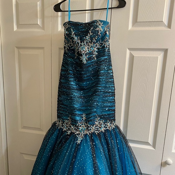 Dresses Blue Sliver Dress Size 8 In Women Poshmark